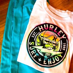 NWOT Hurley t-shirt & Athletic shorts - Large
